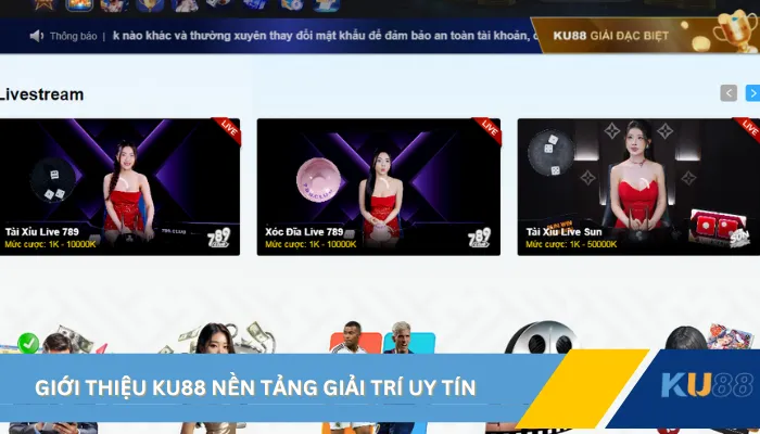 Giới thiệu KU88 nền tảng giải trí uy tín 